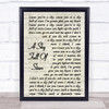 Coldplay A Sky Full Of Stars Vintage Script Song Lyric Quote Print