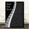 Lou Rawls Dead End Street Piano Song Lyric Print