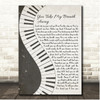 Queen You Take My Breath Away Rustic Grey Piano Script Song Lyric Print