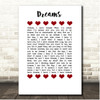 Brandi Carlile Dreams Red Hearts In Row Song Lyric Print