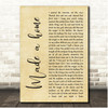 Cody Johnson Made a home Rustic Script Song Lyric Print