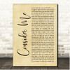 Allen Stone Consider Me Rustic Script Song Lyric Print