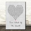 Culture Club Time (Clock Of The Heart) Grey Heart Song Lyric Quote Print