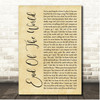 Dirty Heads End Of The World Rustic Script Song Lyric Print