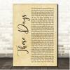Foo Fighters These Days Rustic Script Song Lyric Print