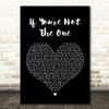 Daniel Bedingfield If You're Not The One Black Heart Song Lyric Quote Print