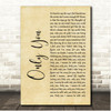 Jody Watley Only You Rustic Script Song Lyric Print