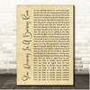 John Mayer Slow Dancing In A Burning Room Rustic Script Song Lyric Print