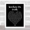 Sunshine On Leith The Proclaimers Black Heart Song Lyric Quote Print