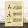 McFly All About You Rustic Script Song Lyric Print