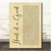 Polo G Heart of a Giant Rustic Script Song Lyric Print