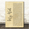 Rascal Flatts My Wish Rustic Script Song Lyric Print