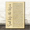 Sara Bareilles Send Me the Moon Rustic Script Song Lyric Print