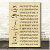 Stereophonics Nothing Precious At All Rustic Script Song Lyric Print