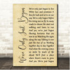 The Carpenters We've Only Just Begun Rustic Script Song Lyric Print