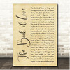 The Magnetic Fields The Book of Love Rustic Script Song Lyric Print