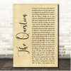 Bonehead The Question Rustic Script Song Lyric Print