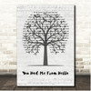 Bon Jovi You Had Me From Hello Music Script Tree Song Lyric Print