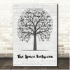 Dave Matthew Bands The Space Between Music Script Tree Song Lyric Print