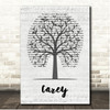 Joni Mitchell Carey Music Script Tree Song Lyric Print