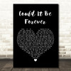 David Cassidy Could It Be Forever Black Heart Song Lyric Quote Print