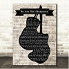 Queen We Are The Champions Boxing Gloves Script Song Lyric Print