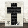Chris Tomlin Amazing Grace (My Chains Are Gone) Script Christian Memorial Cross Song Lyric Print