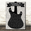Jerry Jeff Walker Contrary To Ordinary Electric Guitar Music Script Song Lyric Print