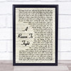 Disturbed A Reason To Fight Vintage Script Song Lyric Quote Print