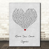 Dolly Parton Here You Come Again Grey Heart Song Lyric Quote Print