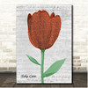 Drake Take Care Script Tulip Song Lyric Print