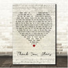 Katie Melua Thank You, Stars Script Heart Song Lyric Print