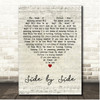 Kay Starr Side by Side Script Heart Song Lyric Print