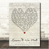 Kenny Rankin Havent We Met Script Heart Song Lyric Print