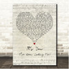 Lewis Brice Its You (Ive Been Looking For) Script Heart Song Lyric Print