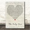 Lionel Richie Only One Script Heart Song Lyric Print