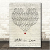 Lionel Richie Still in Love Script Heart Song Lyric Print