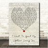 Marc Anthony & Tina Arena I Want To Spent My Lifetime Loving You Script Heart Song Lyric Print