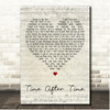 Matchbox Twenty Time After Time Script Heart Song Lyric Print