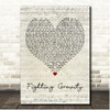 New Kids on the Block Fighting Gravity Script Heart Song Lyric Print