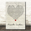 Ricky Martin Private Emotion Script Heart Song Lyric Print