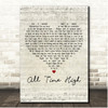Rita Coolidge All Time High Script Heart Song Lyric Print
