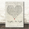 Rod Stewart Tonight's The Night Script Heart Song Lyric Print