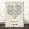 Russ NIGHTTIME (Interlude) Script Heart Song Lyric Print