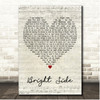 Ryan Montbleau Bright Side Script Heart Song Lyric Print