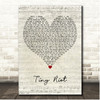 Sam Ryder Tiny Riot Script Heart Song Lyric Print