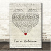 Smashmouth I'm a Believer Script Heart Song Lyric Print