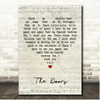 Spanish Caravan The Doors Script Heart Song Lyric Print