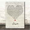 Steely Dan Josie Script Heart Song Lyric Print