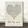 Stevie Nicks Ooh My Love Script Heart Song Lyric Print